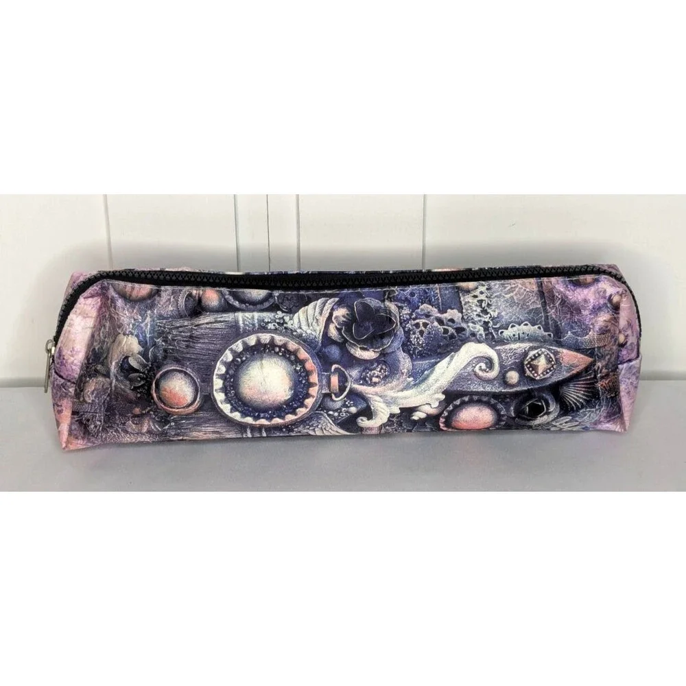 Prima Marketing Large Art Tool Pouch - Multicolor SteamPunk Style, Zipper